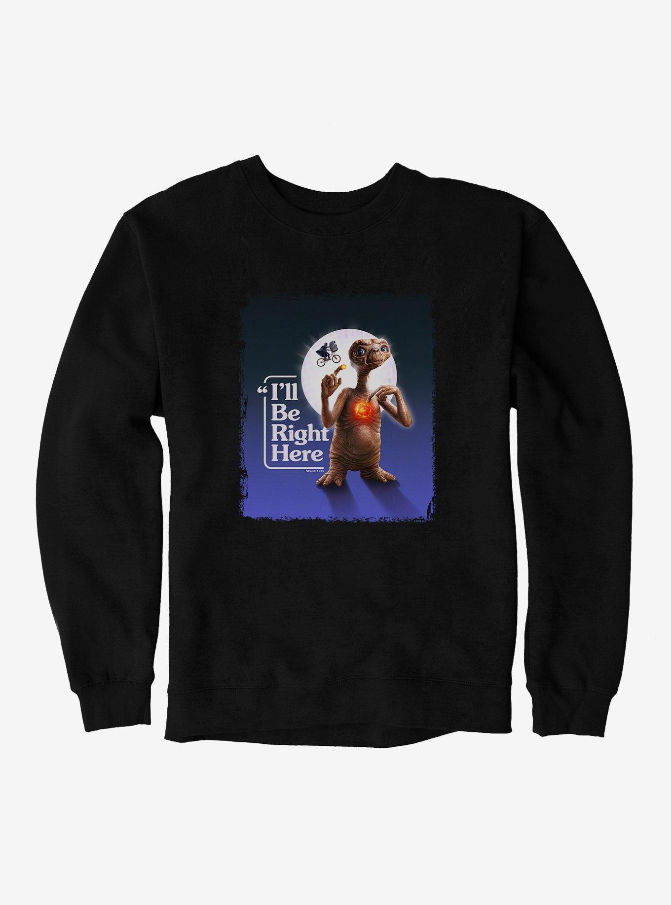 E.T. 40th Anniversary I'll Be Right Here Heart Light Sweatshirt