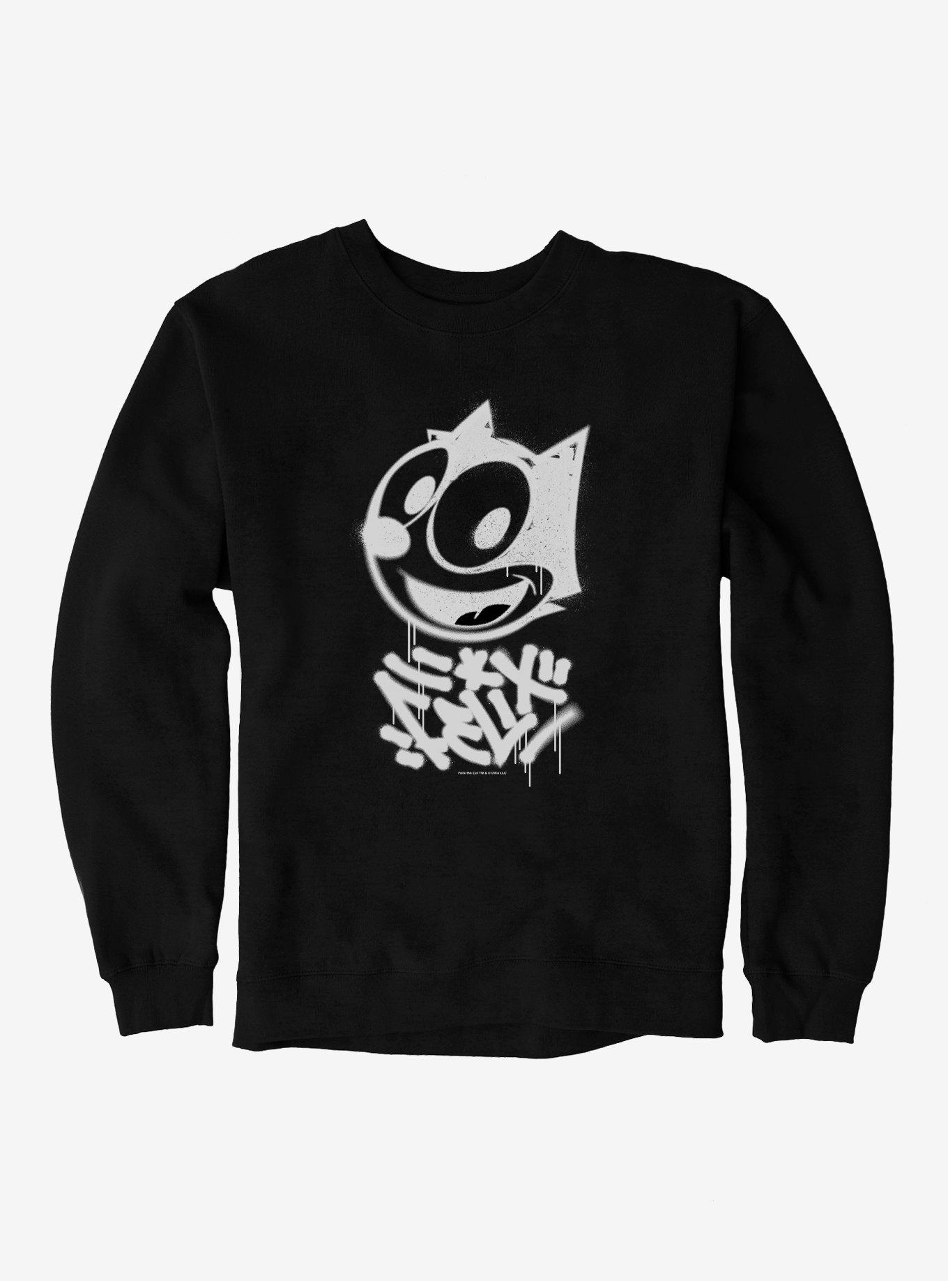 Felix The Cat Graffiti Art All Smiles Felix Sweatshirt, , hi-res