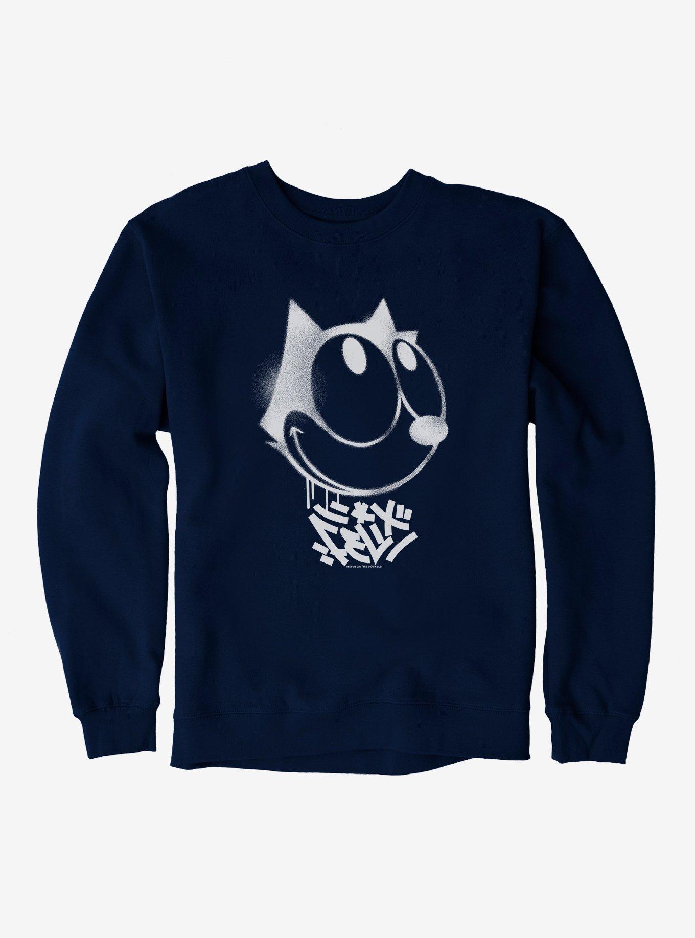 Felix The Cat Graffiti Art Smiling Felix Sweatshirt, , hi-res