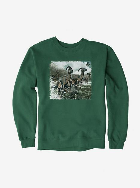 Jurassic World Dominion Parasaurolophus Rodeo Sweatshirt - GREEN | Hot ...