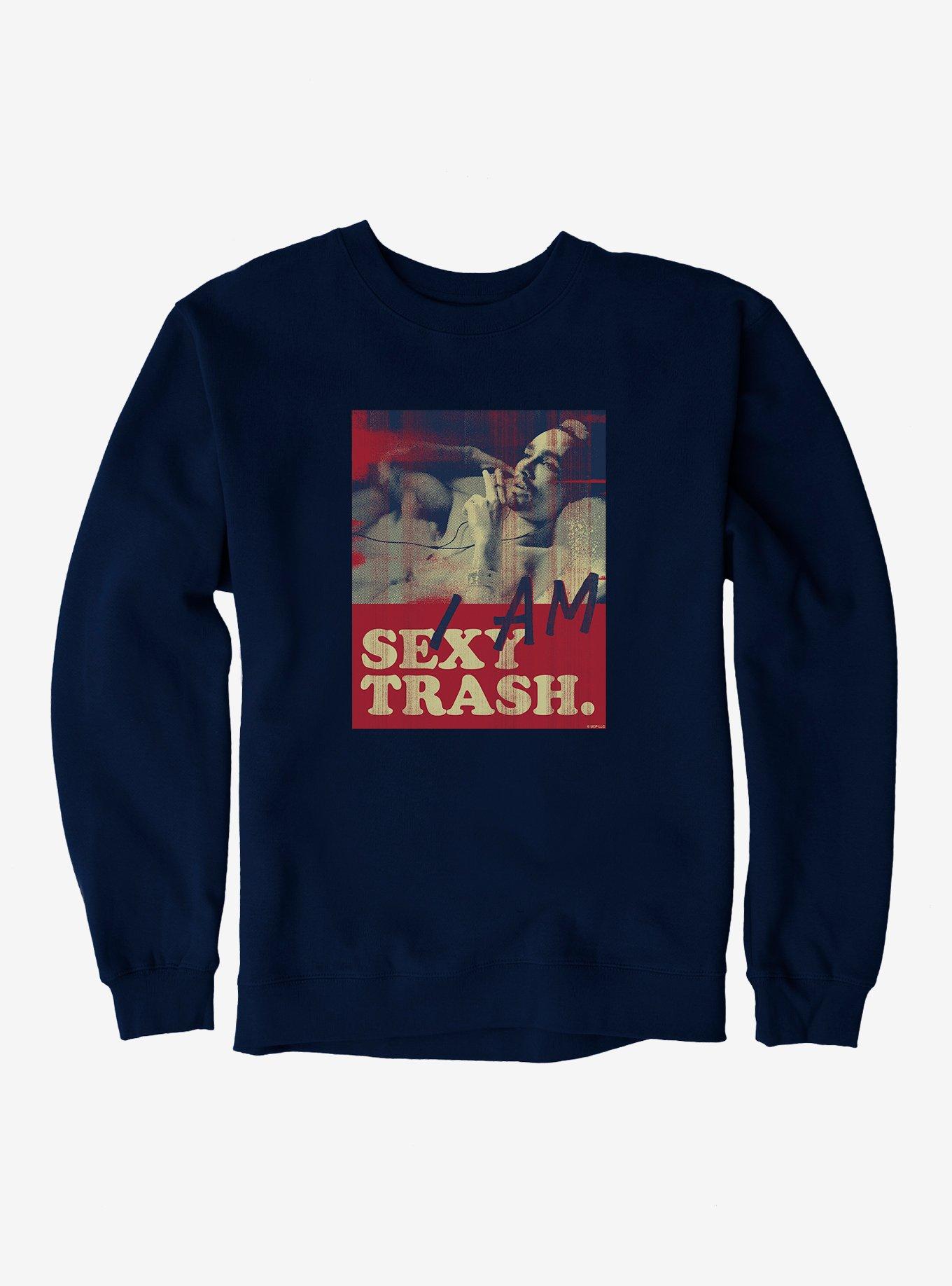 The Umbrella Academy I Am Sexy Trash Sweatshirt, NAVY, hi-res