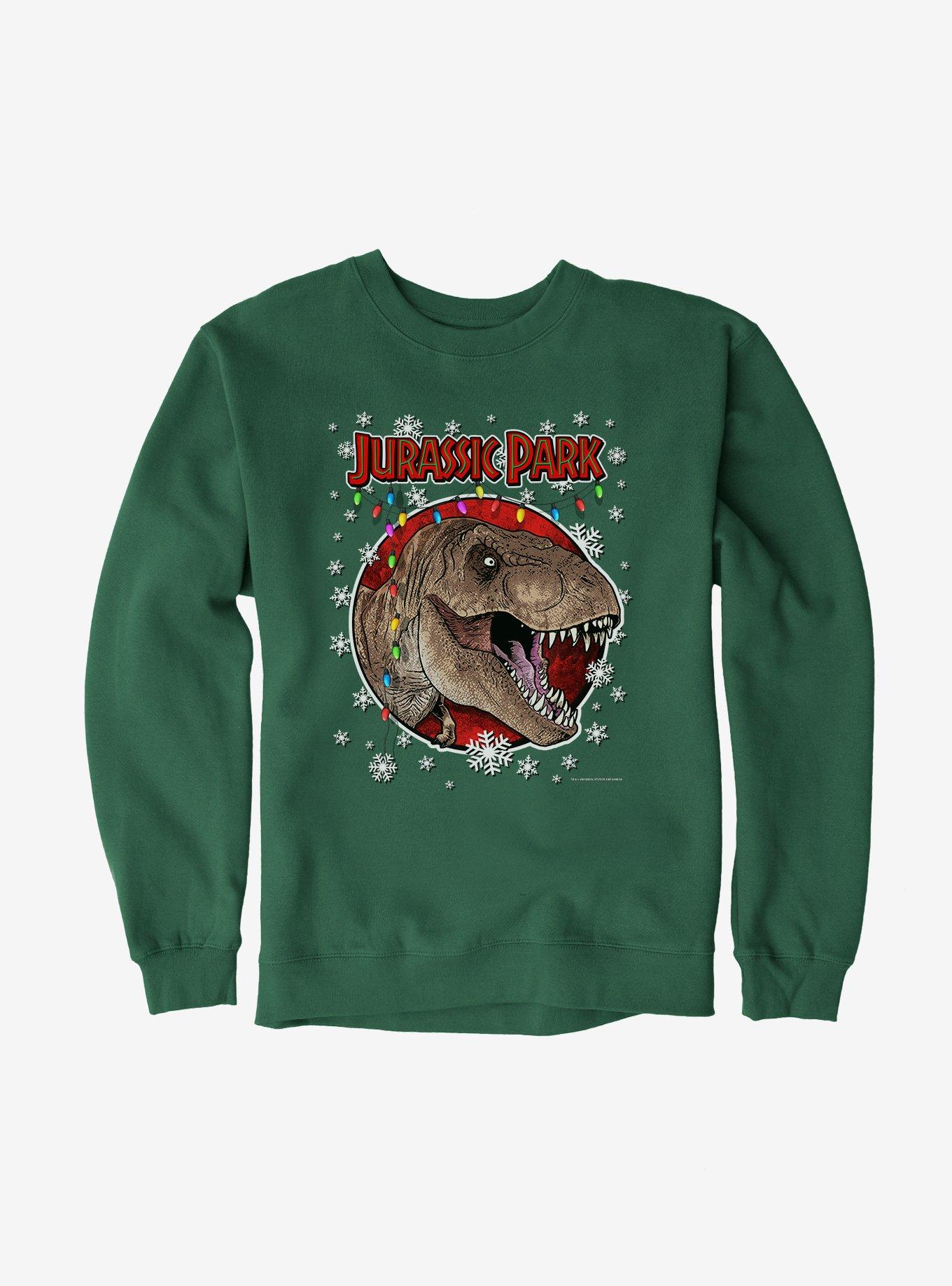 Jurassic Park Christmas Holiday T-Rex Sweatshirt