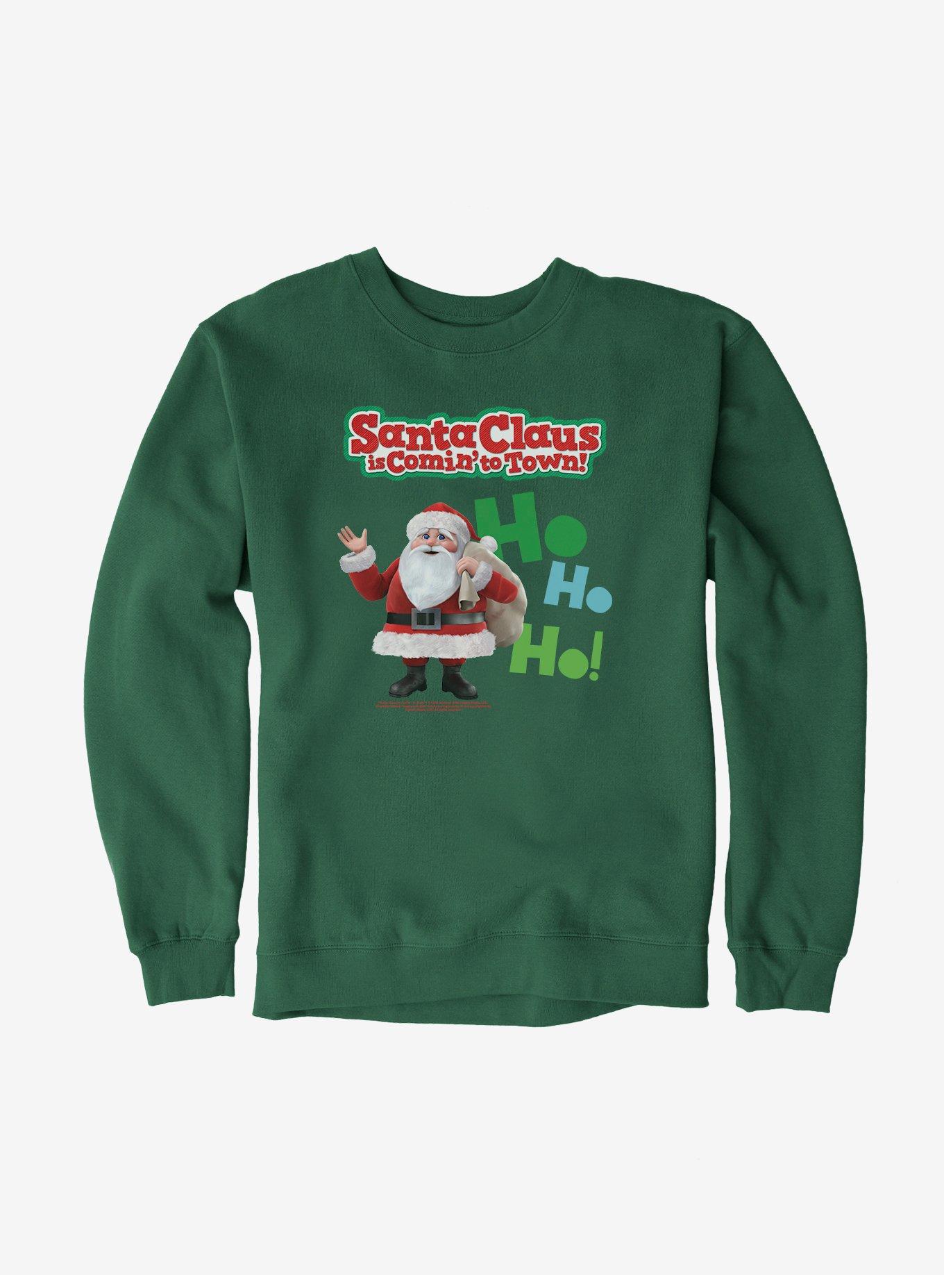 Santa Claus Is Comin' To Town! Ho Ho Ho! Santa Claus Sweatshirt, , hi-res