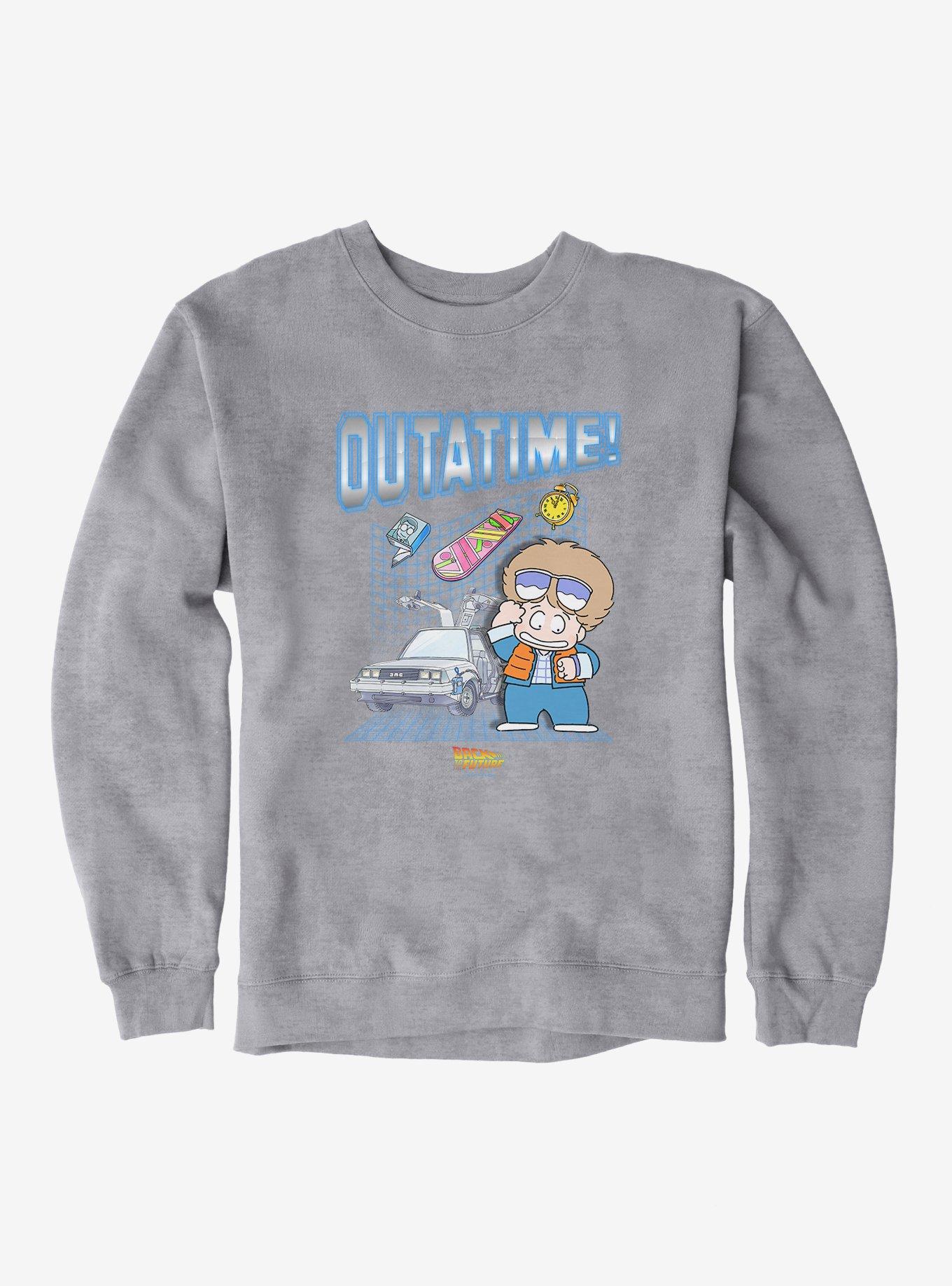 Back To The Future Anime Outatime! Sweatshirt, , hi-res