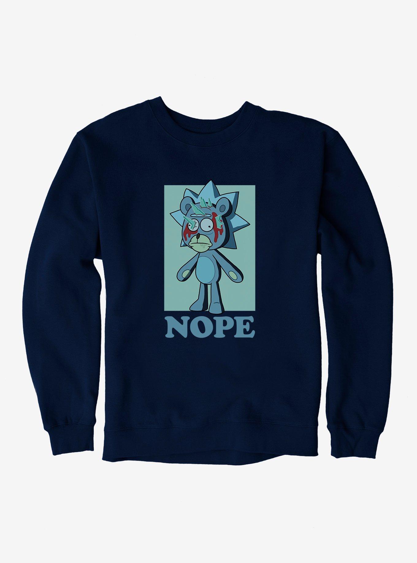 Rick And Morty Nope Sweatshirt, , hi-res