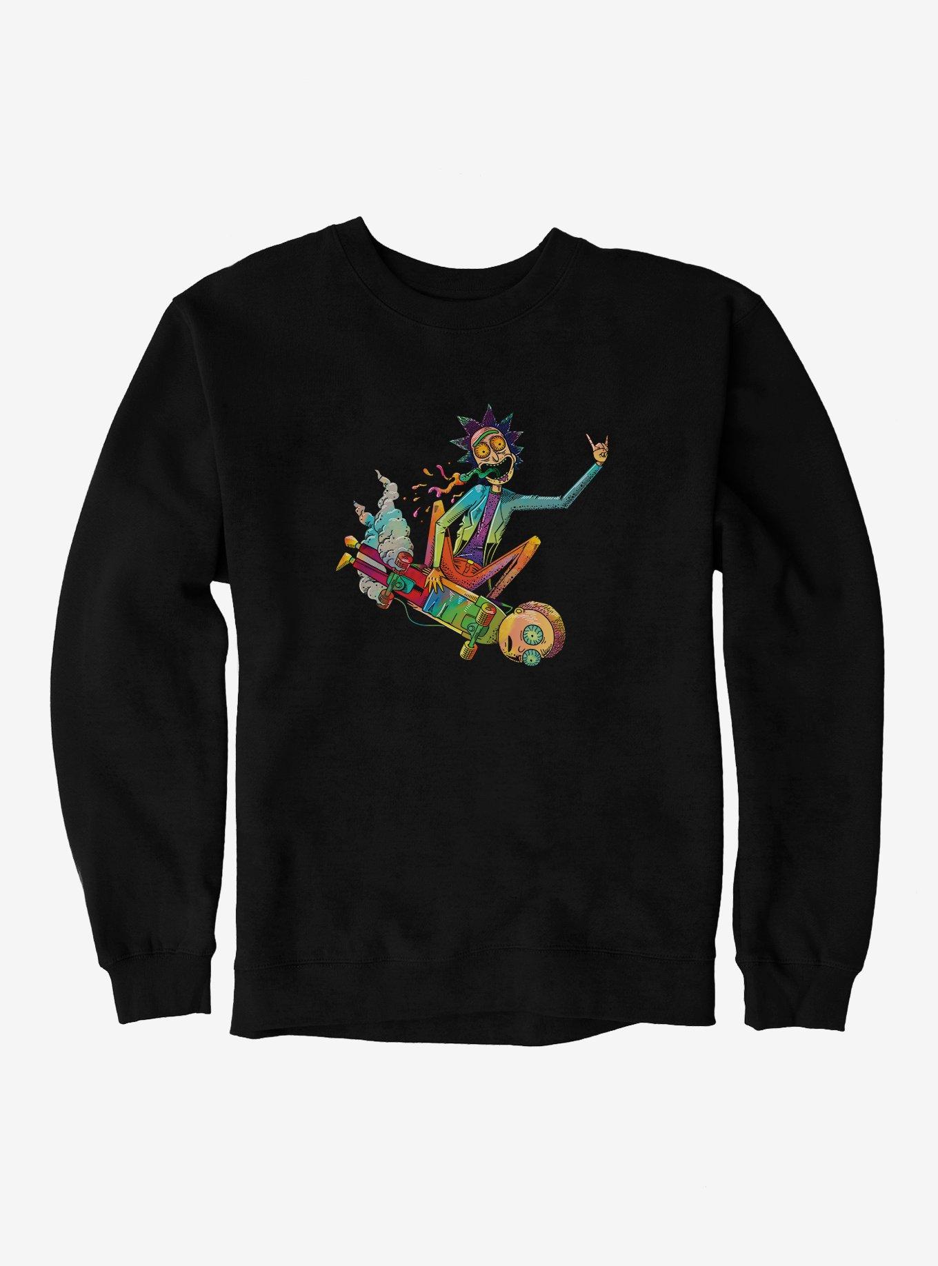 Rick And Morty Rick Skating Morty Sweatshirt