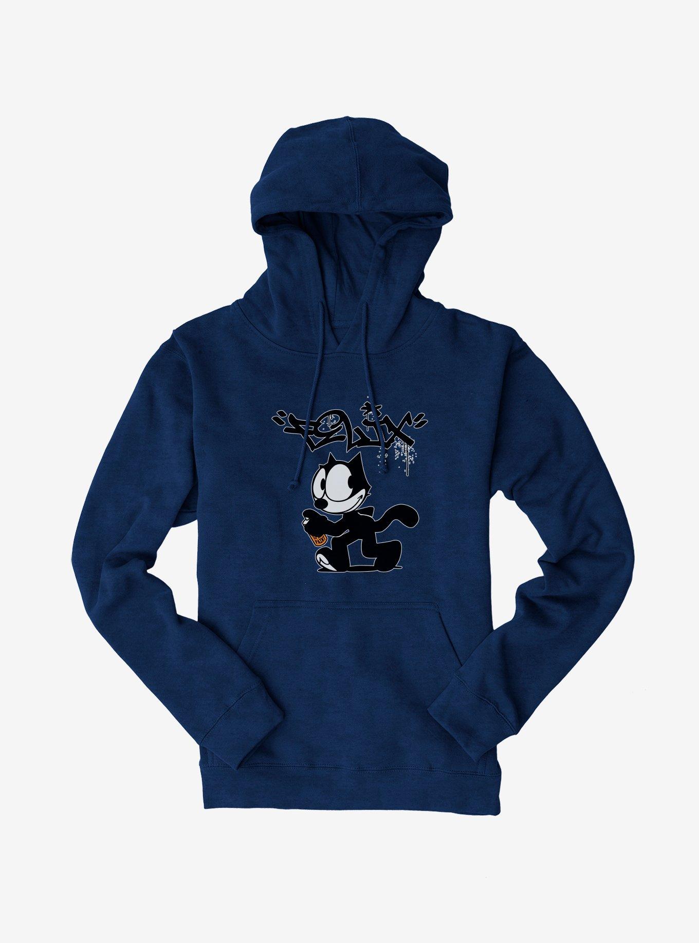 Felix The Cat Spray Painting Felix Hoodie
