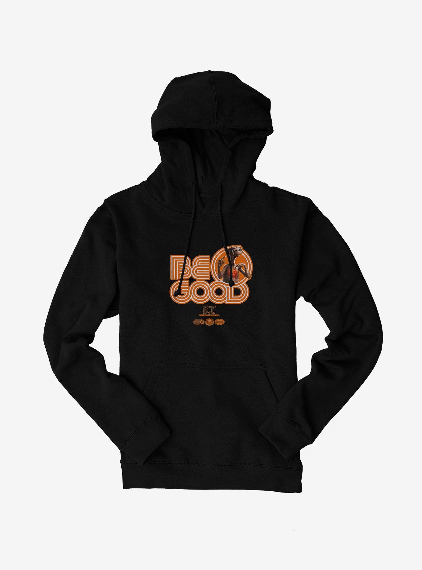 E.T. 40th Anniversary Be Good Bold Striped Font Orange Hoodie, , hi-res