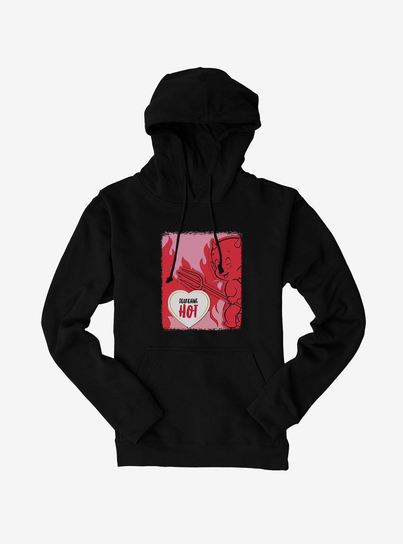Hot Stuff Winking Devil Hoodie, BLACK, hi-res