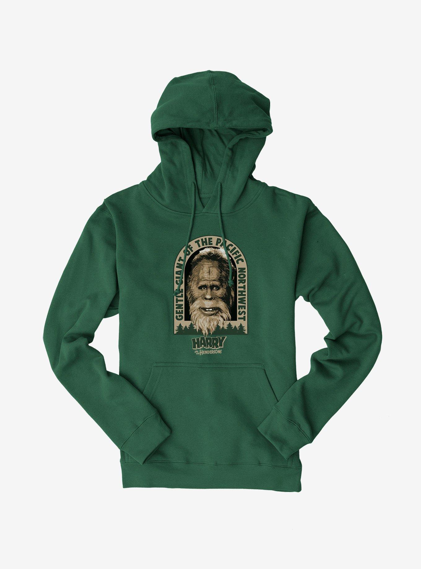 Harry And The Hendersons Gentle Giant Of The PNW Hoodie, FOREST GREEN, hi-res