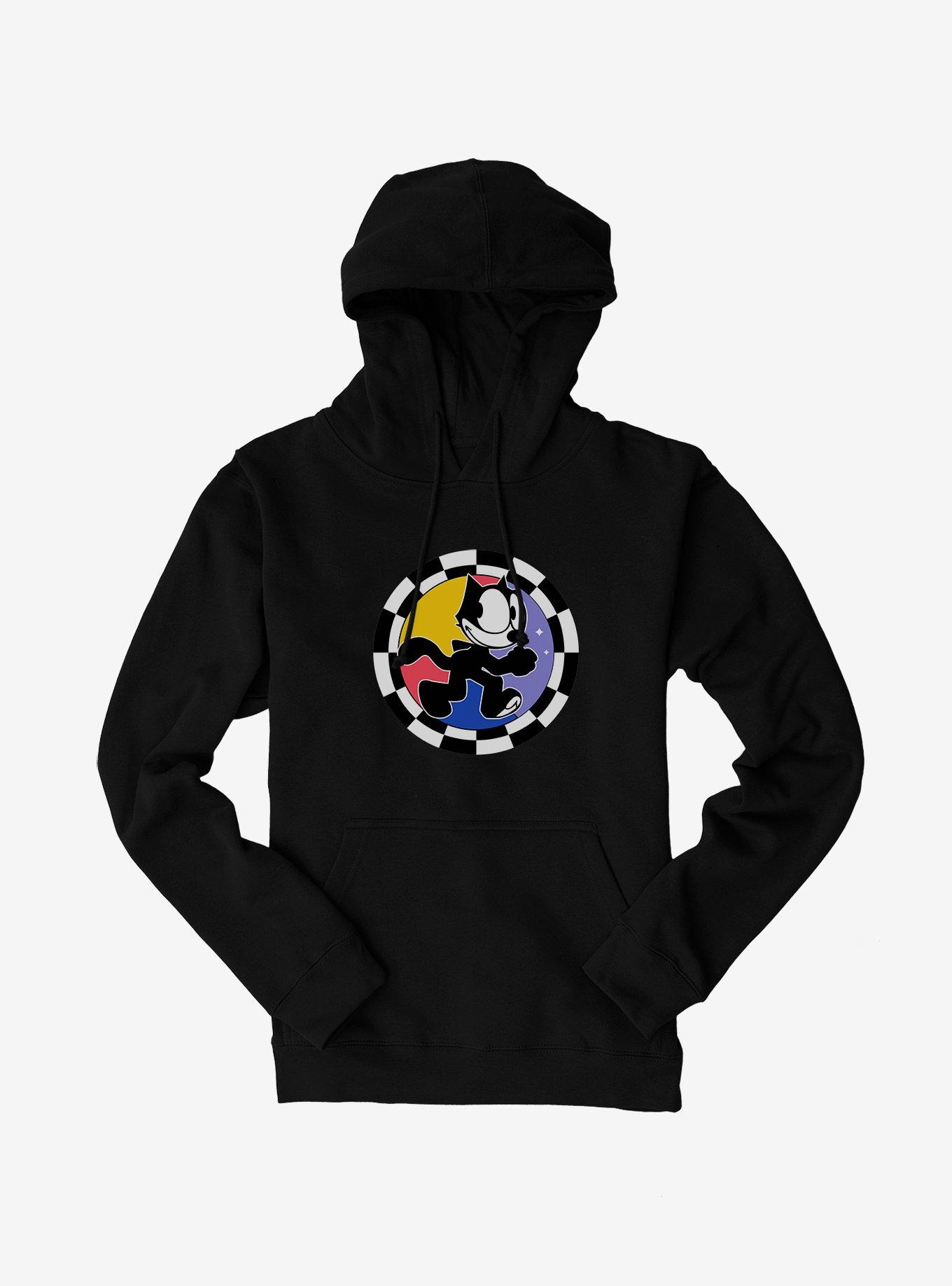 Felix The Cat Circular Checkers Hoodie, , hi-res