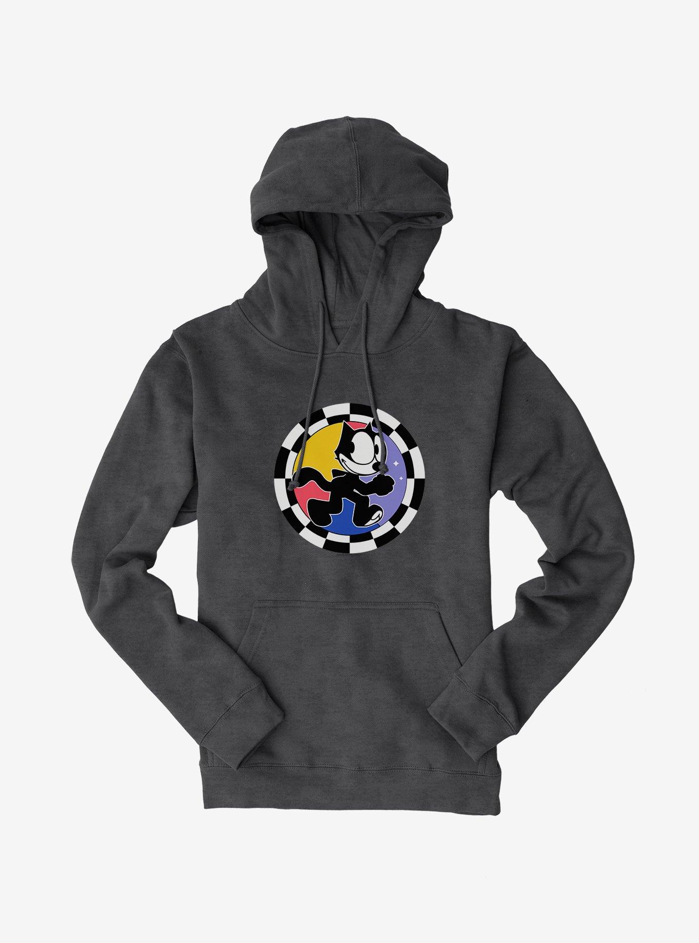 Felix The Cat Circular Checkers Hoodie, , hi-res