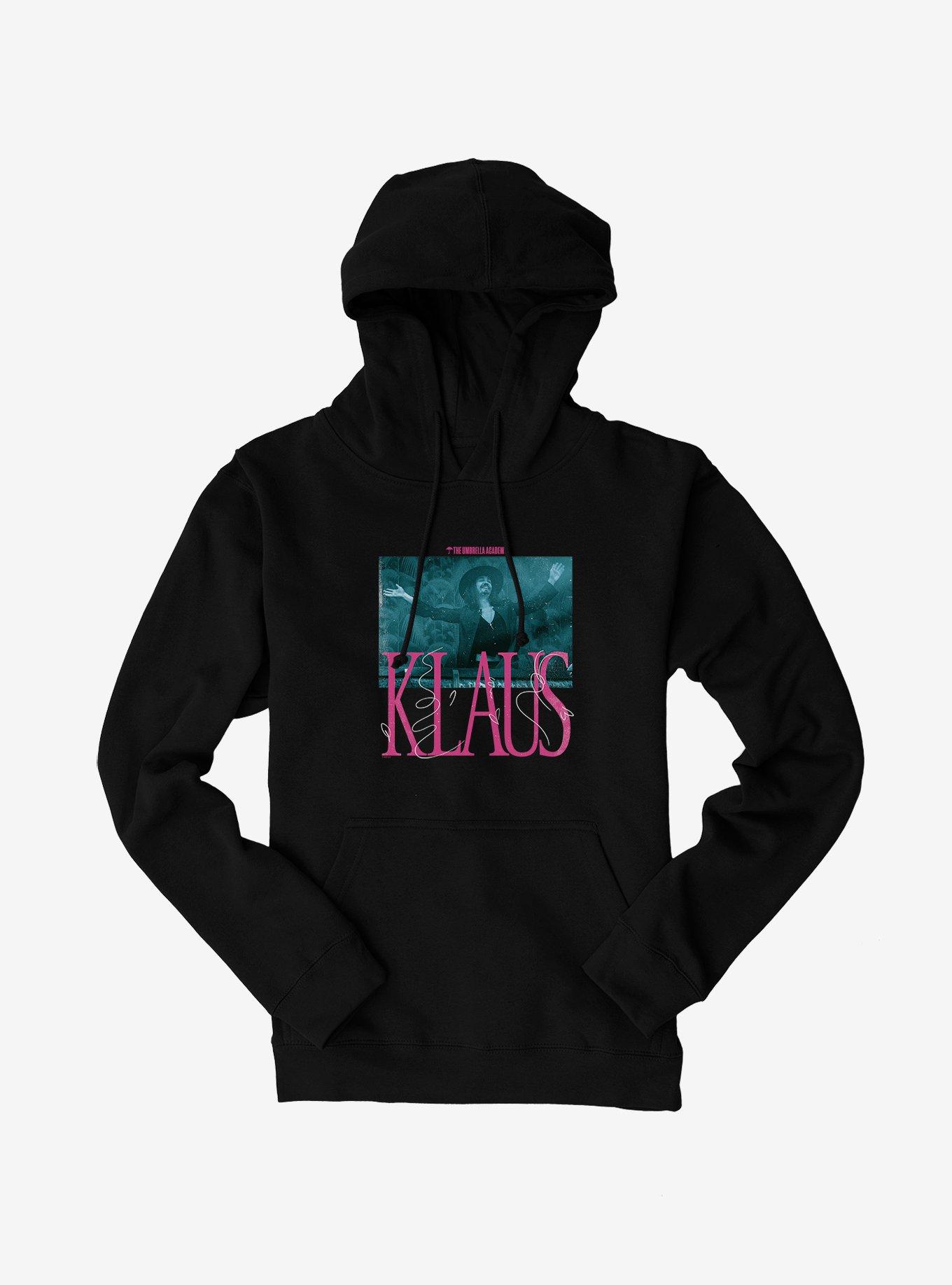 Umbrella Academy Klaus Pink Font Hoodie, , hi-res