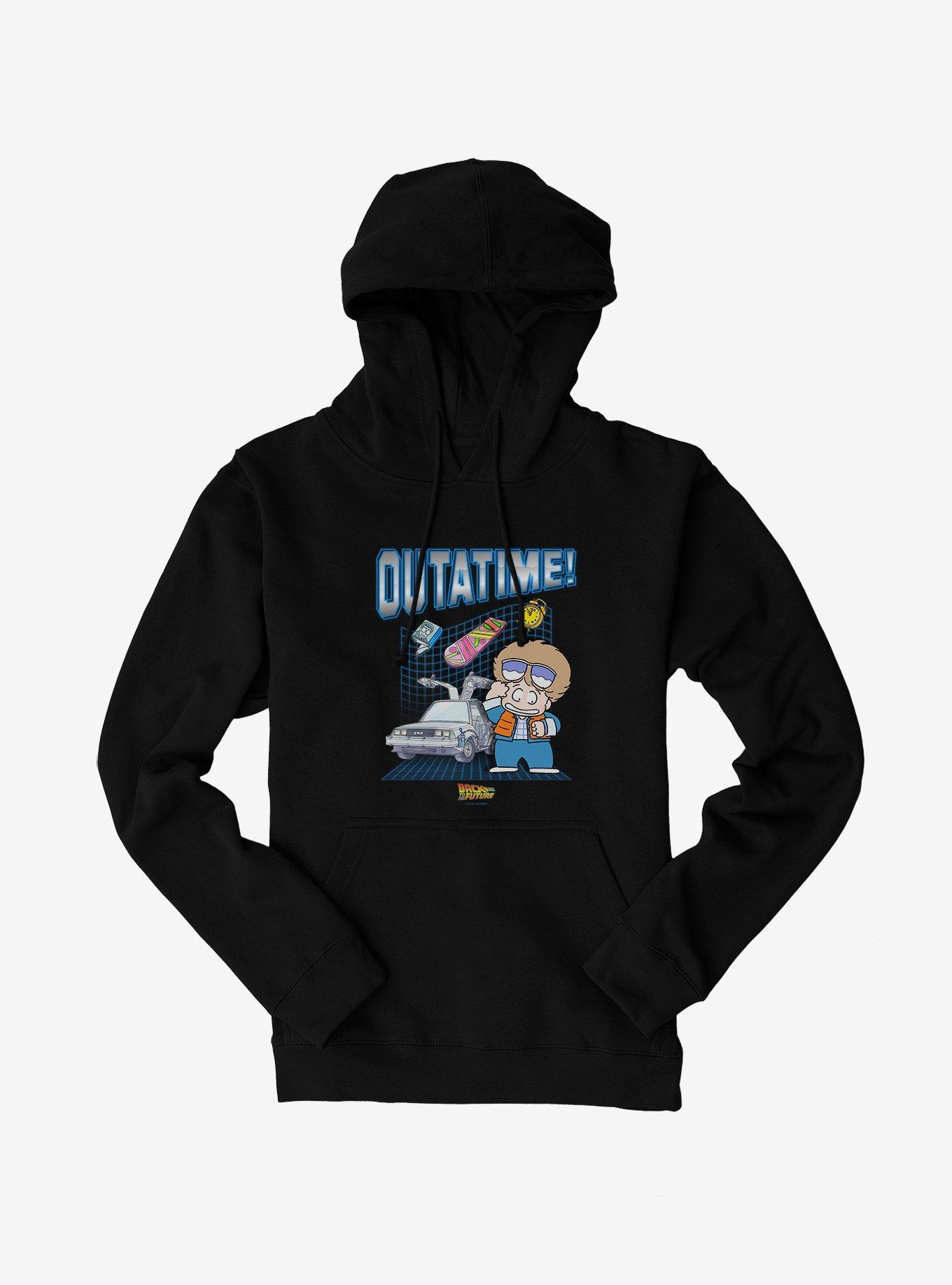 Back To The Future Anime Outatime! Hoodie, , hi-res