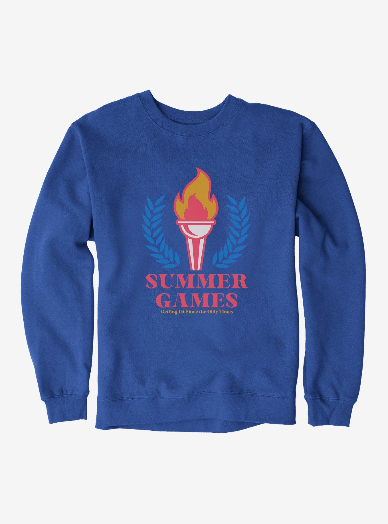 Olympic Lit Since The Oldy Times Sweatshirt, ROYAL, hi-res