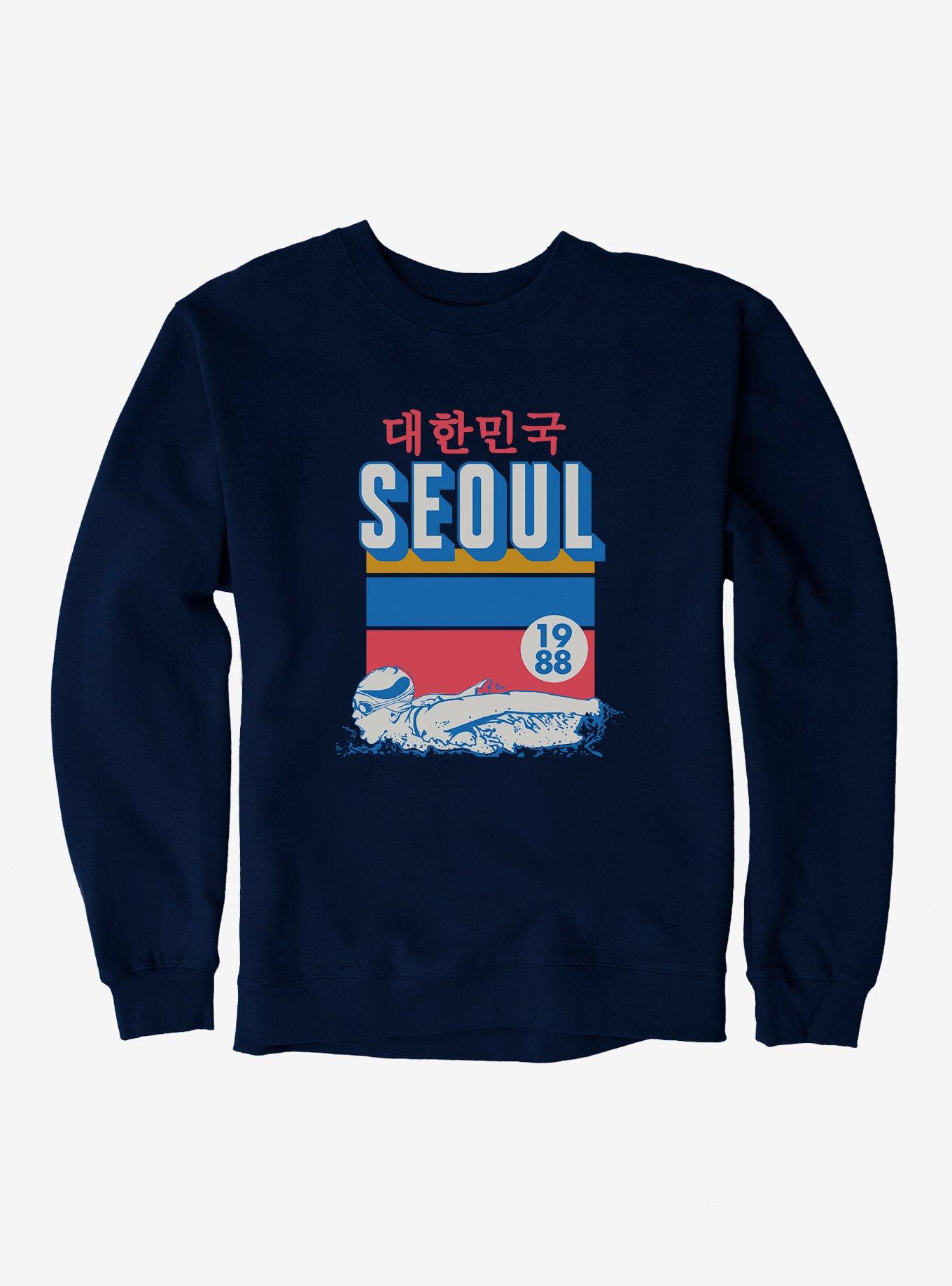 Olympic Swimming Seoul 1988 Sweatshirt, NAVY, hi-res
