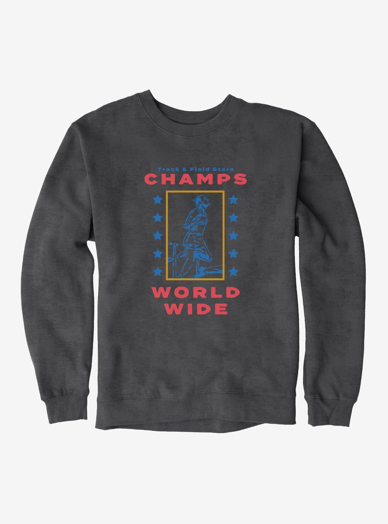 Olympic Track & Field Stars Champs Worldwide Sweatshirt, CHARCOAL, hi-res