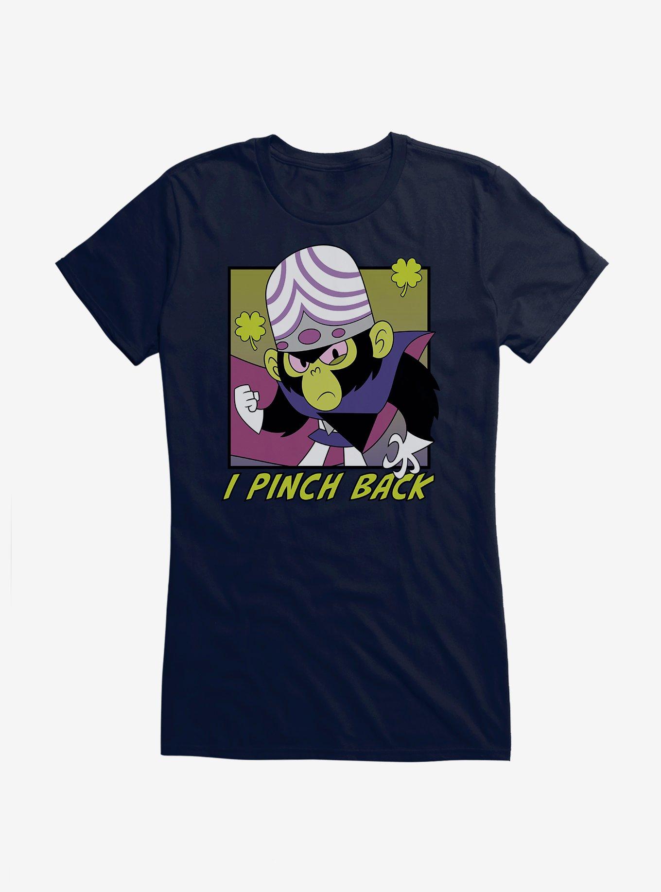 Powerpuff Girls Mojo Jojo I Pinch Back Girls T-Shirt, NAVY, hi-res