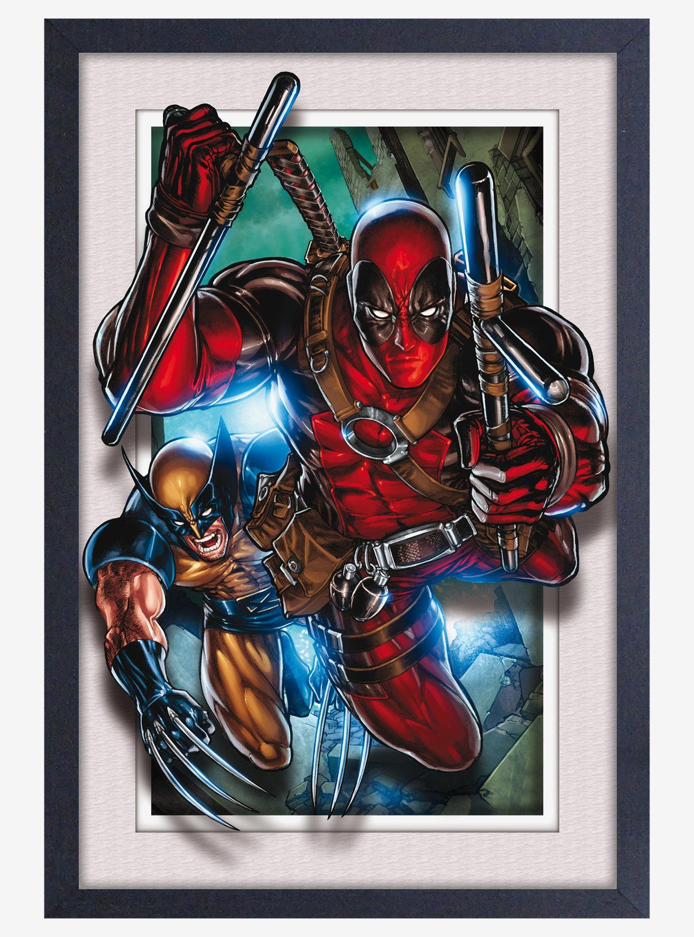 Marvel Deadpool & Wolverine Plexi Framed Poster, , hi-res