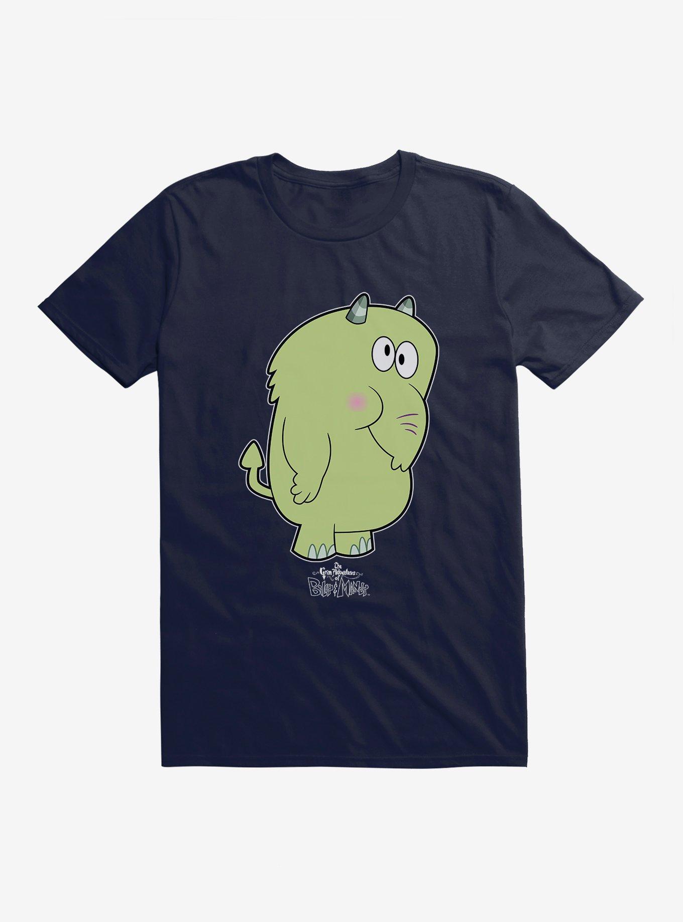 Grim Adventures Of Billy And Mandy Fred Fredburger T-Shirt, NAVY, hi-res