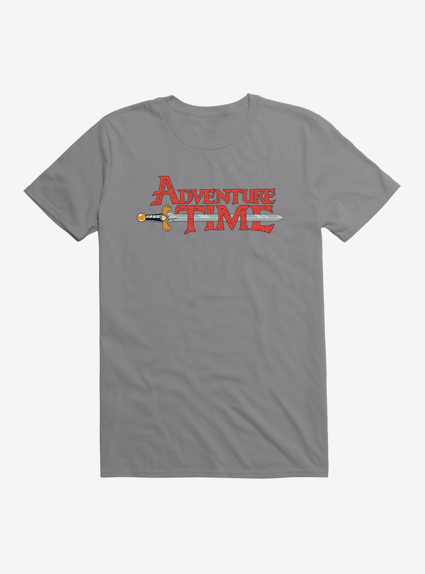 Adventure Time Logo Sword T-Shirt, STORM GREY, hi-res