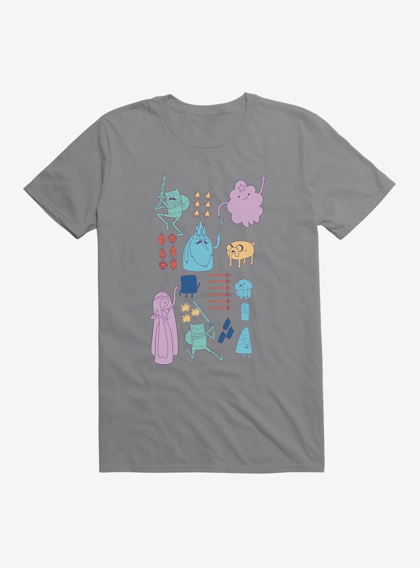 Adventure Time Characters Action T-Shirt