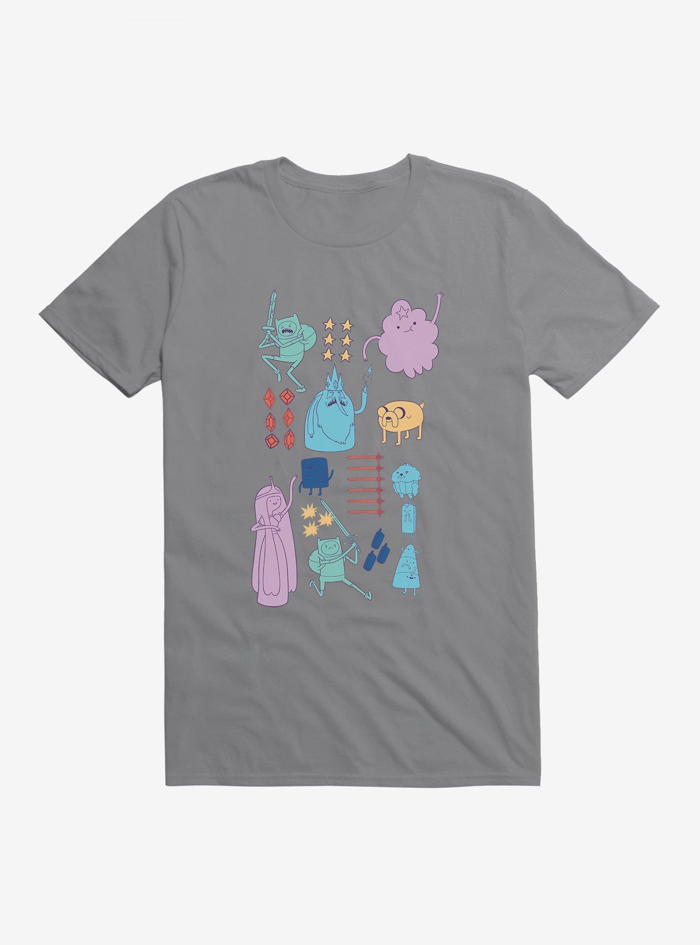 Adventure Time Characters Action T-Shirt, , hi-res