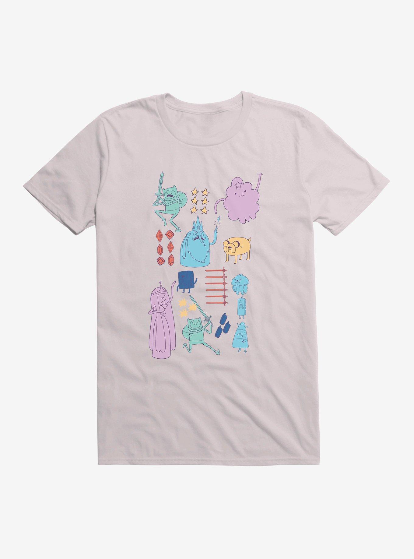 Adventure Time Characters Action T-Shirt