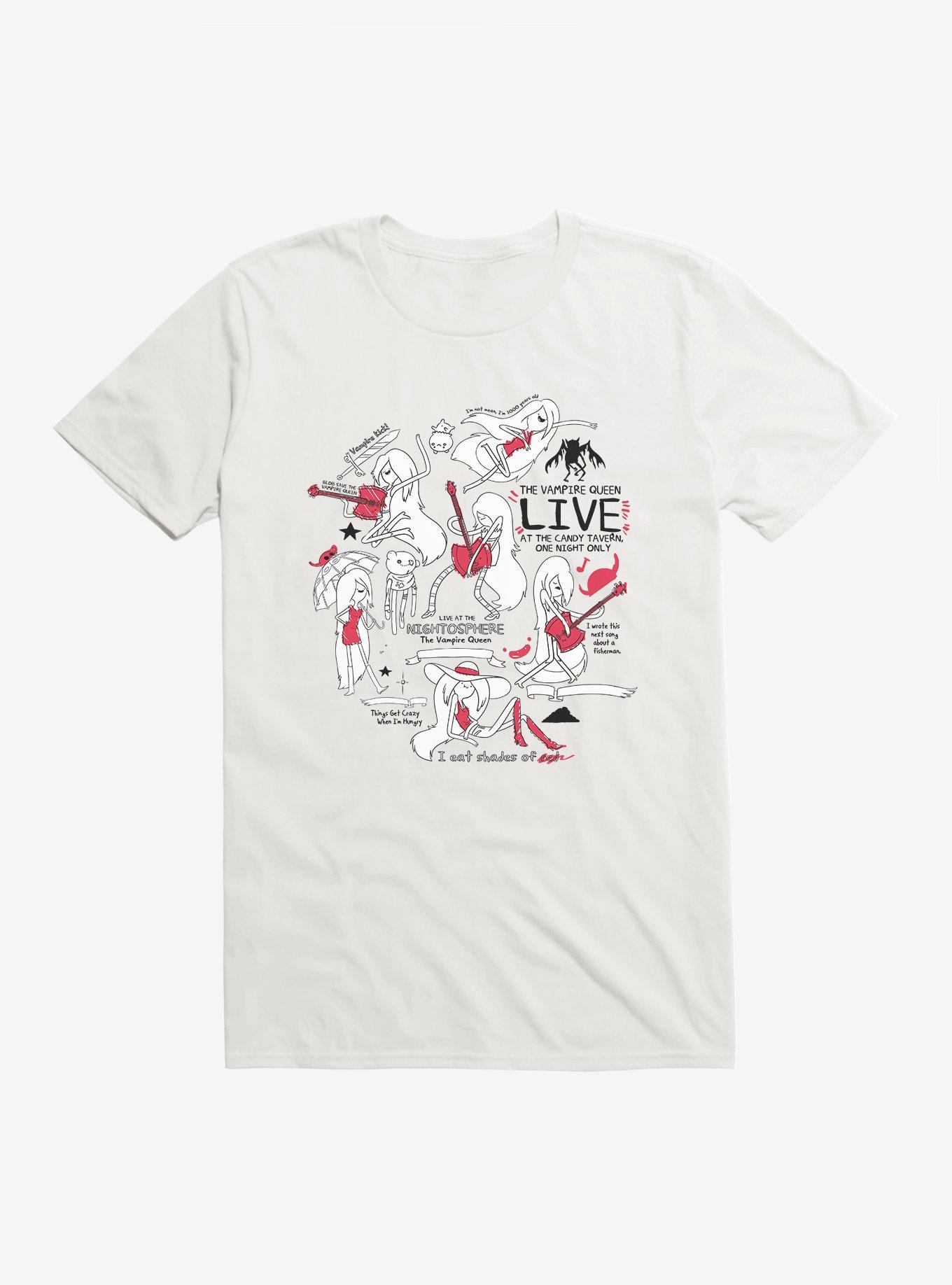 Adventure Time Marceline Guitar T-Shirt, WHITE, hi-res