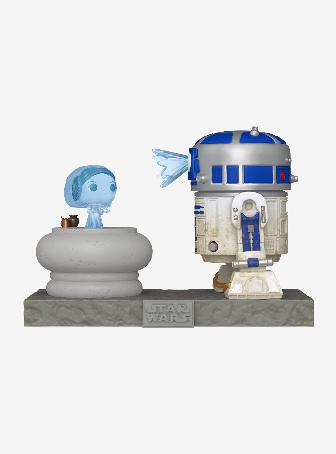 Funko Star Wars Pop! R2-D2 And Princess Leia Hologram Deluxe Vinyl Figure, , hi-res