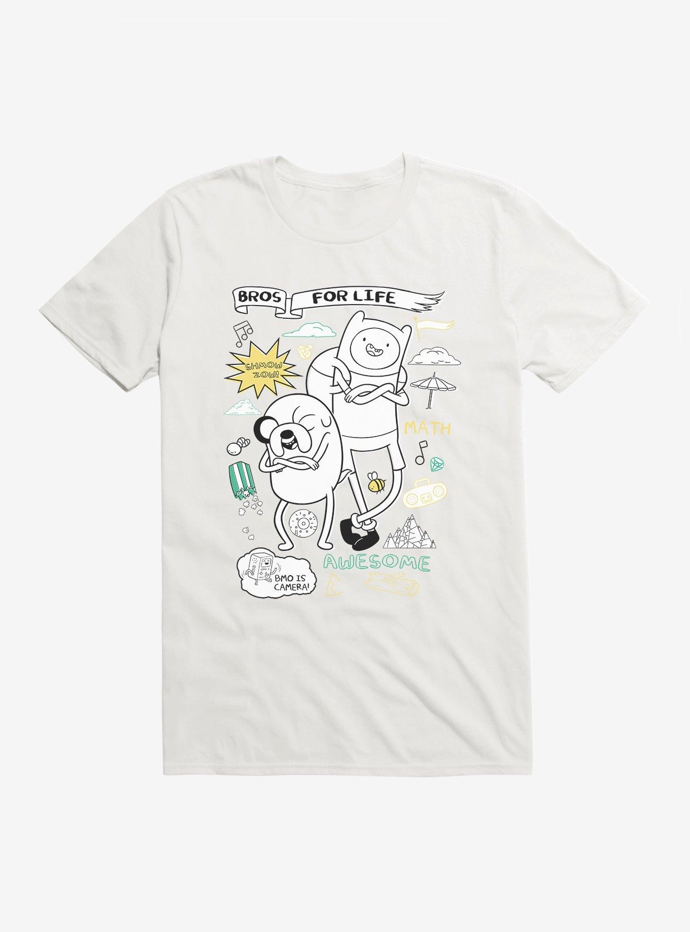 Adventure Time Bros For Life T-Shirt, WHITE, hi-res
