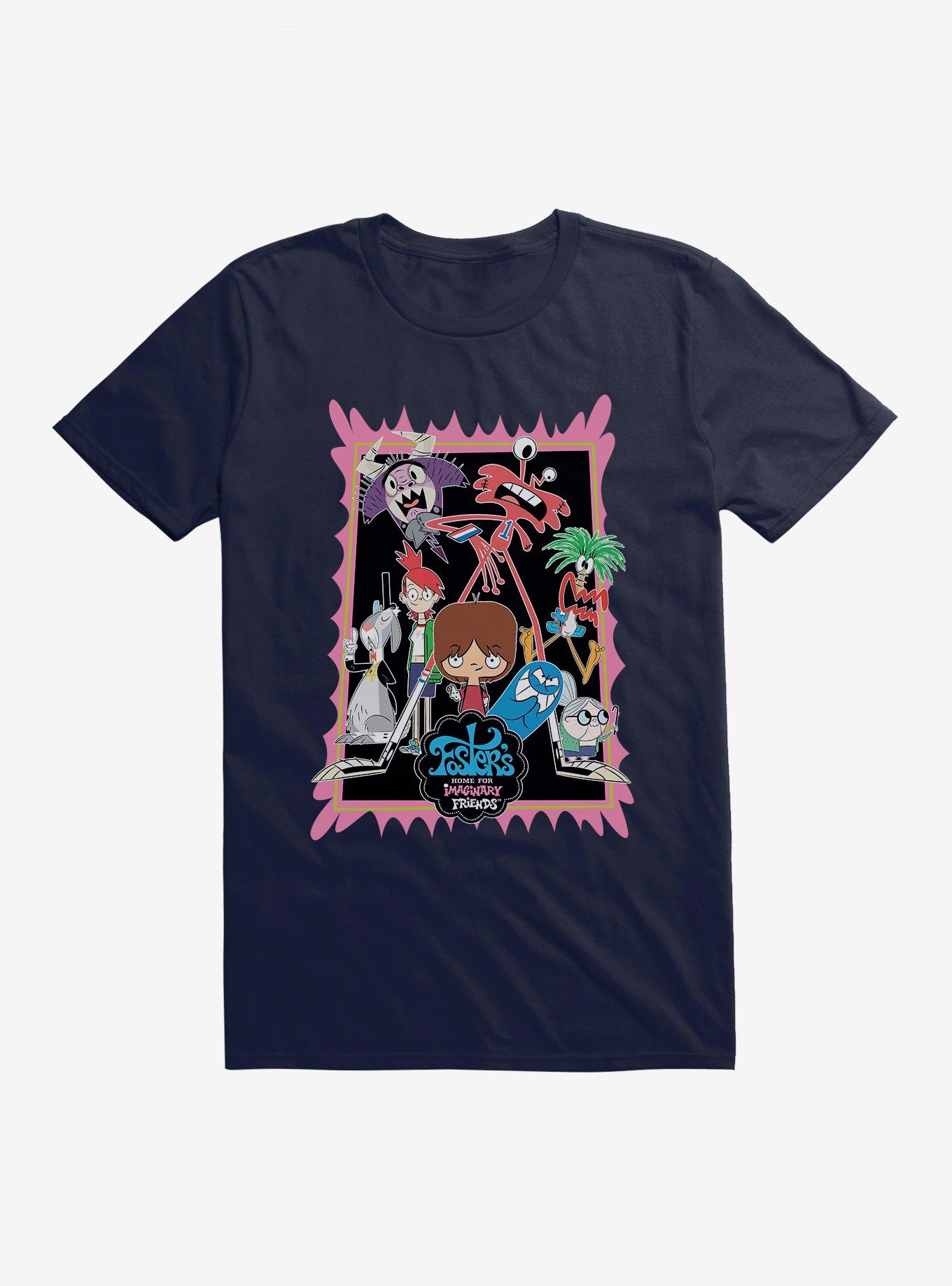Foster's Home For Imaginary Friends Main Character Frame T-Shirt, NAVY, hi-res