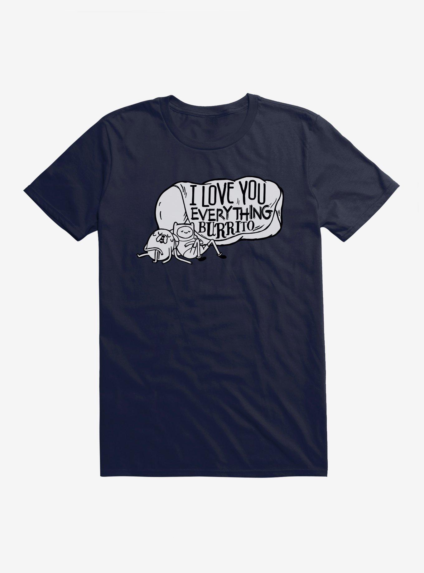 Adventure Time Everything Burrito T-Shirt, NAVY, hi-res
