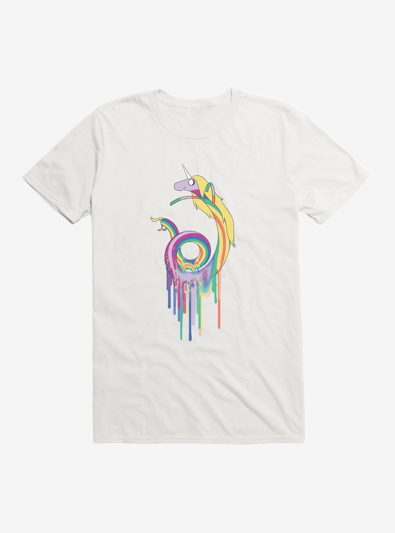 Adventure Time Lady Rainicorn Drip T-Shirt, WHITE, hi-res