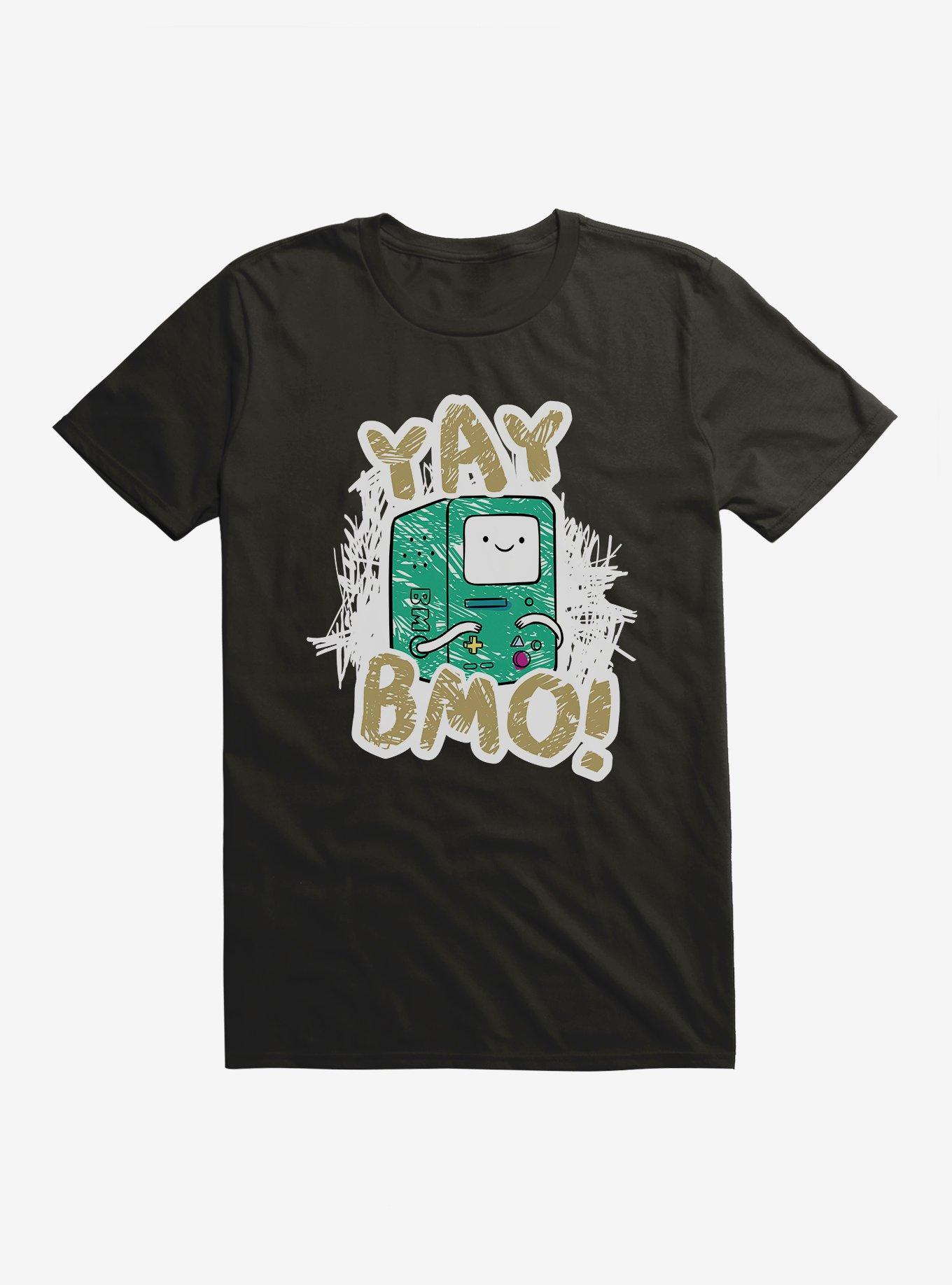 Adventure Time Yay BMO T-Shirt, BLACK, hi-res