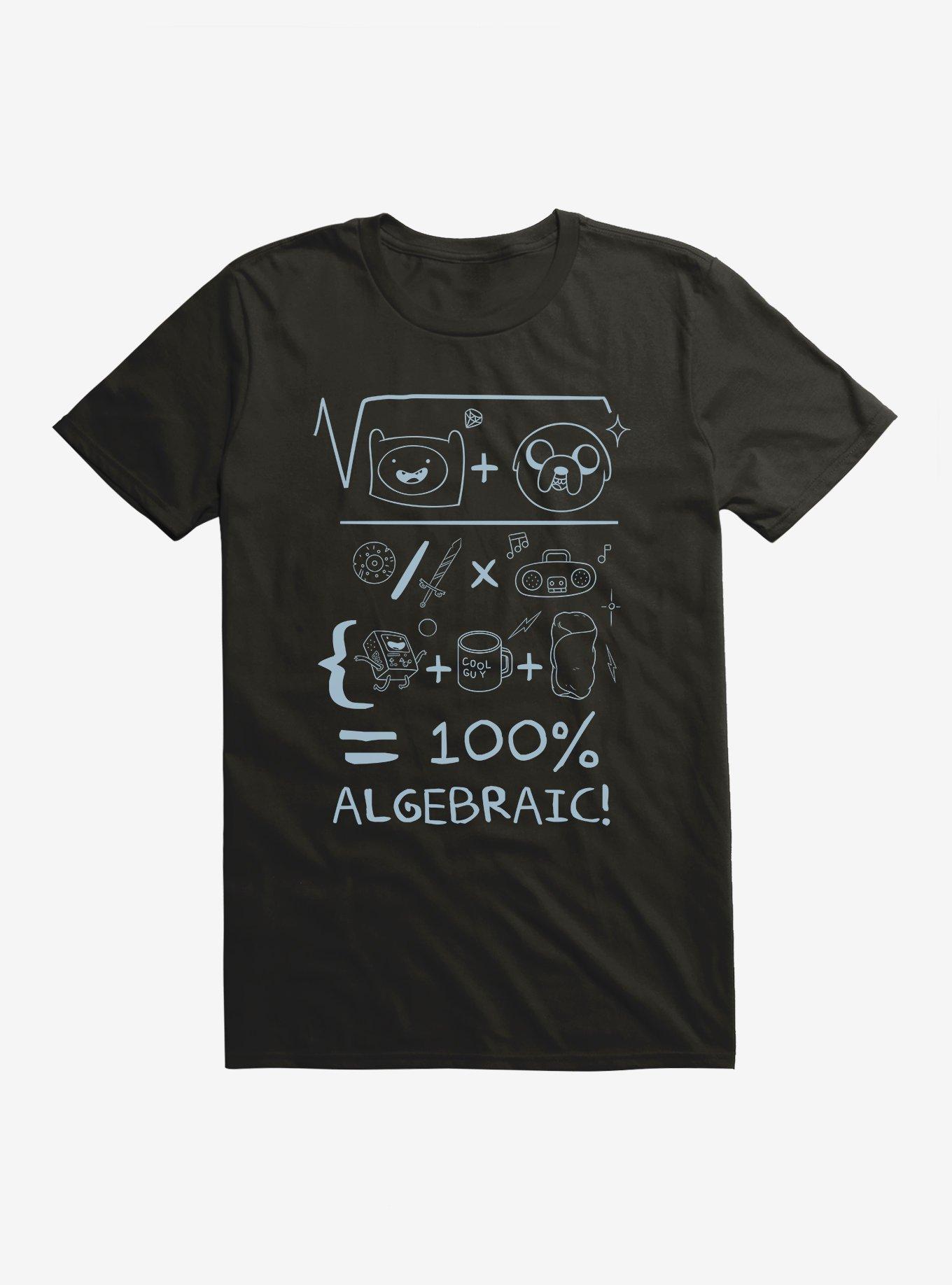 Adventure Time Finn And Jake Algebraic T-Shirt, BLACK, hi-res