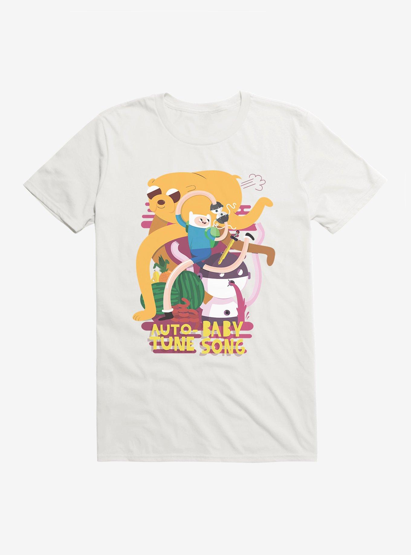 Adventure Time Auto-Tune Baby Song T-Shirt, WHITE, hi-res