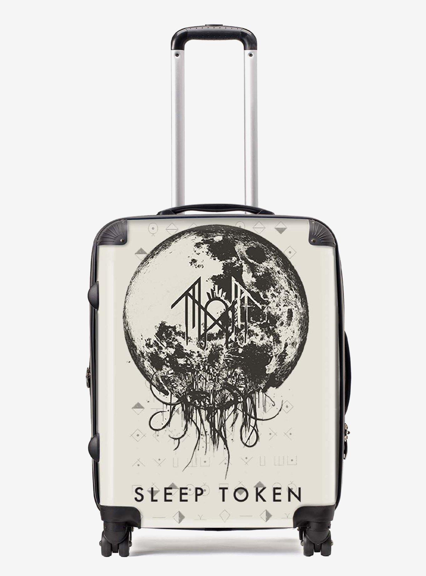 Rocksax Sleep Token The Summoning White Luggage Large Bag, , hi-res