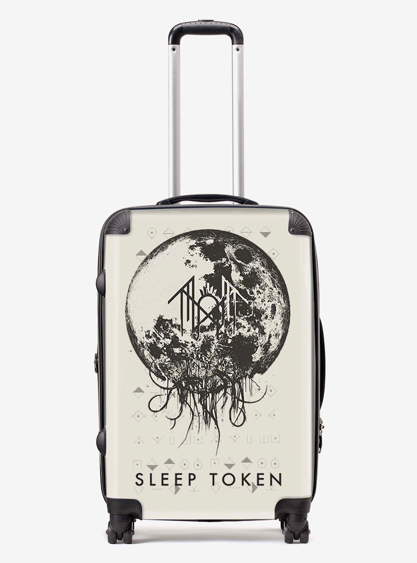 Rocksax Sleep Token The Summoning White Luggage Medium Bag, , hi-res