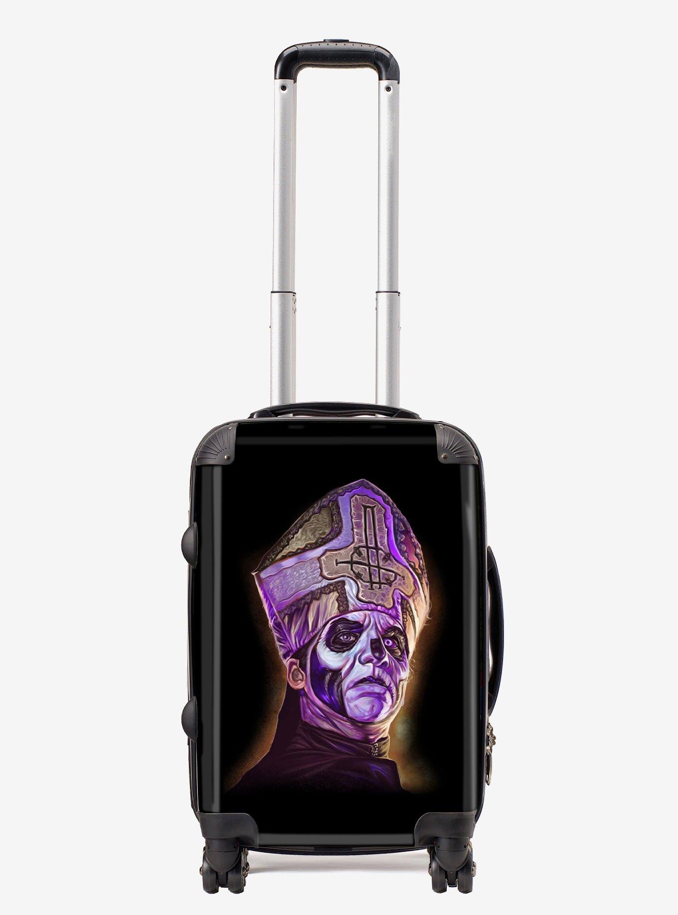 Rocksax Ghost Papa Purple Luggage Cabin Bag, , hi-res