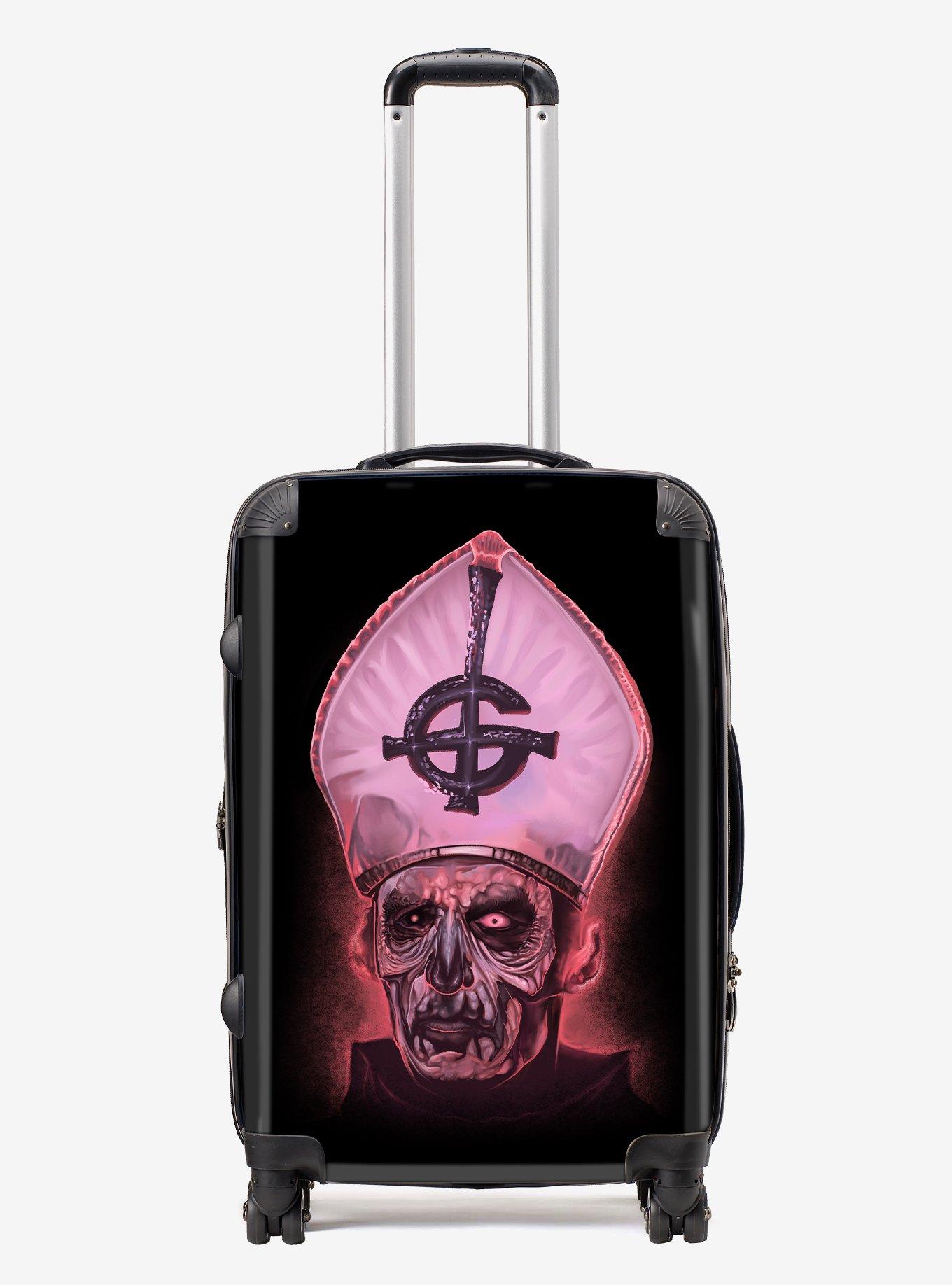 Rocksax Ghost Papa Pink Luggage Medium Bag, , hi-res