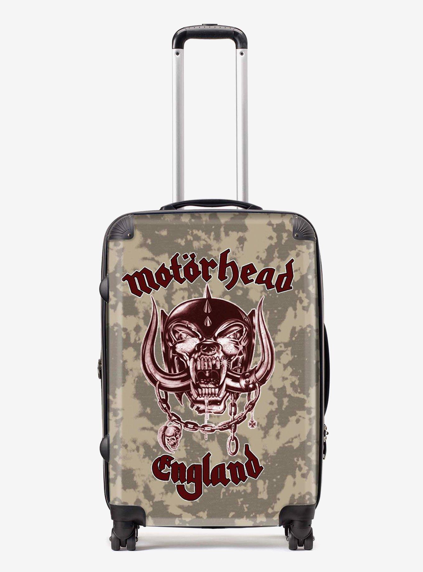 Rocksax Motorhead England White Luggage Medium Bag, , hi-res