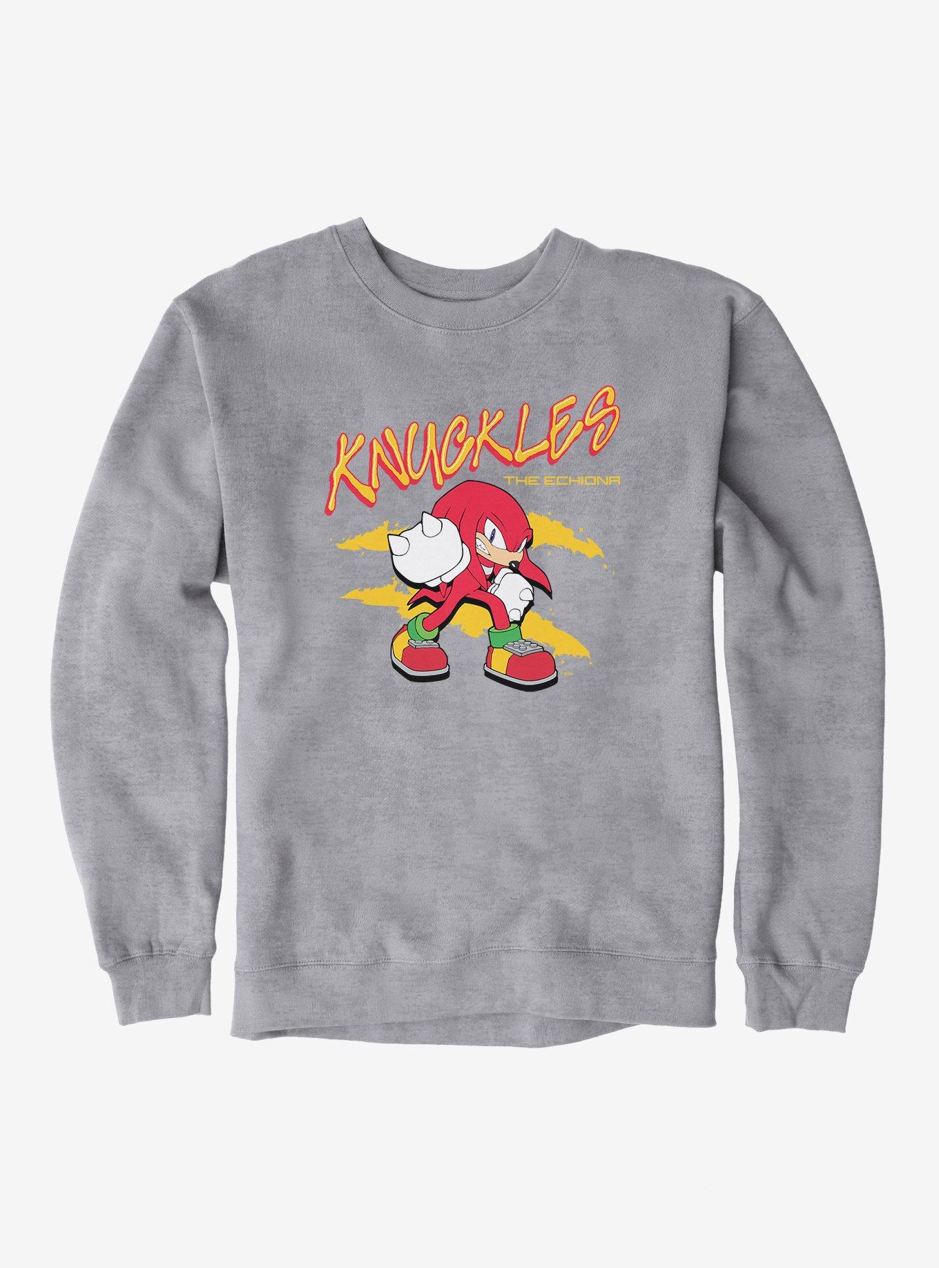 Sonic The Hedgehog Knuckles The Echidna Sweatshirt, HEATHER, hi-res