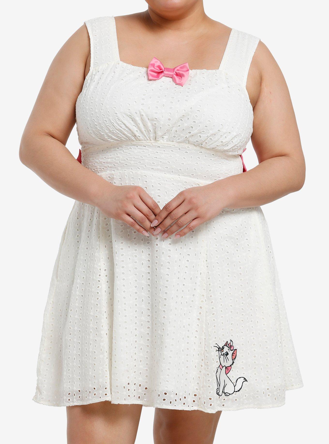 Her Universe Disney The Aristocats Marie Eyelet Lace Dress Plus Size, , hi-res