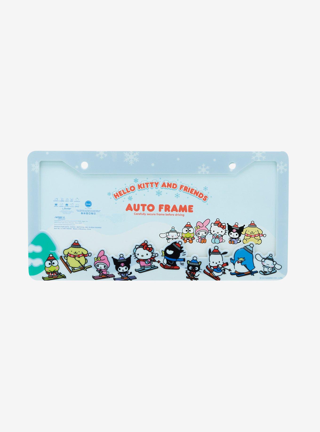 Sanrio Hello Kitty and Friends Skiing License Plate Frame — BoxLunch Exclusive, , hi-res