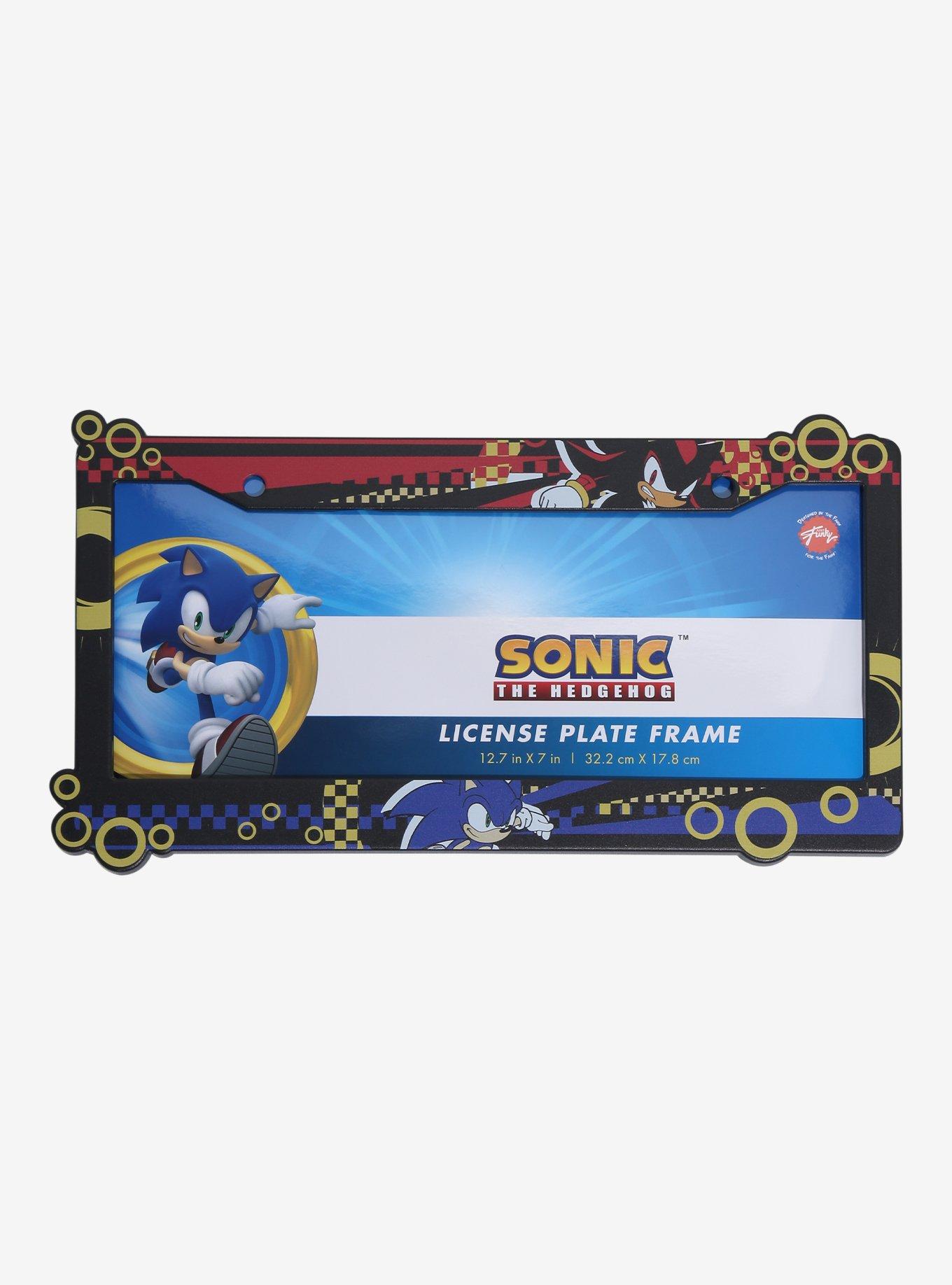 Sonic the Hedgehog Shadow & Sonic License Plate Frame — BoxLunch Exclusive, , hi-res