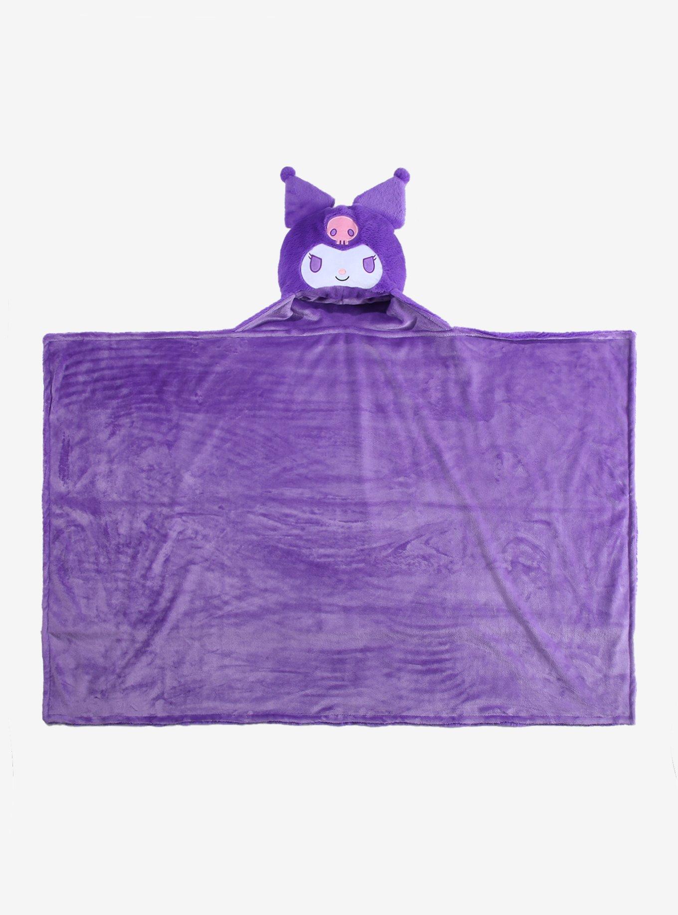 Sanrio Kuromi Plush Hooded Throw - BoxLunch Exclusive, , hi-res