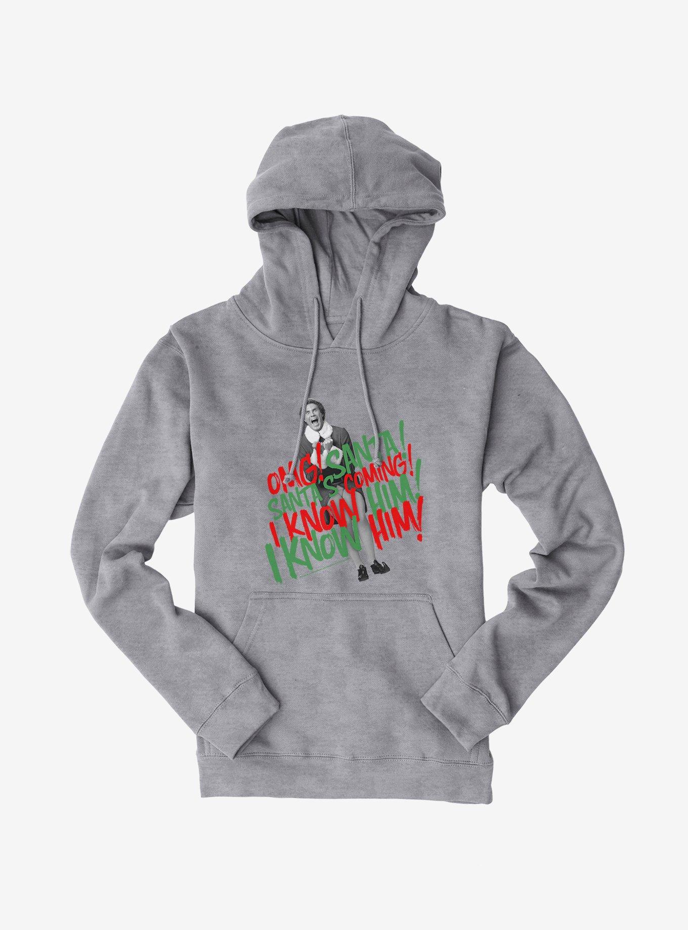 Elf OMG Santa's Coming Hoodie