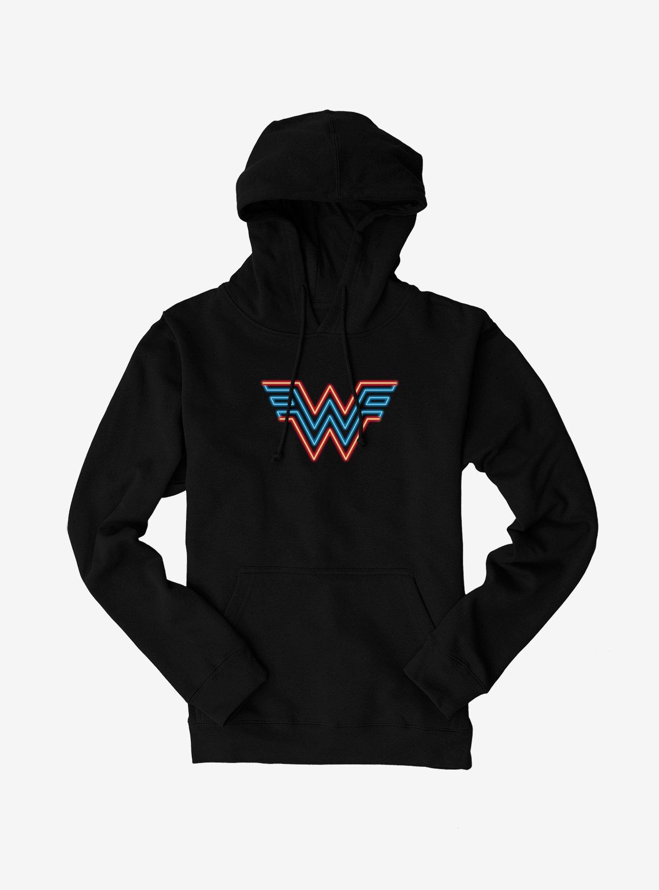 DC Comics Wonder Woman 1984 Neon Throwback Insignia Hoodie