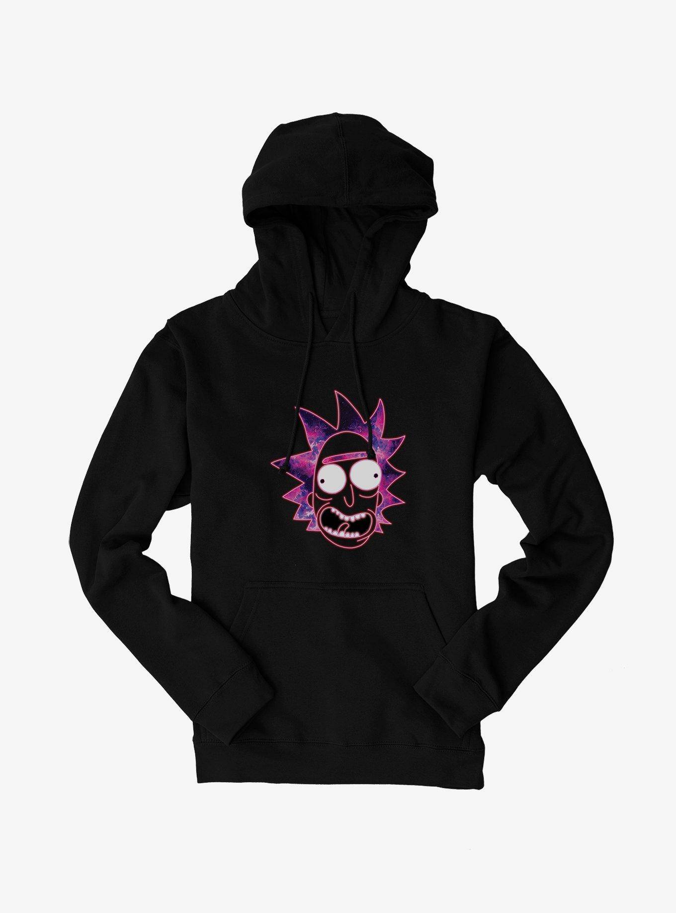 Rick And Morty Crazy Eyes Rick Hoodie, BLACK, hi-res